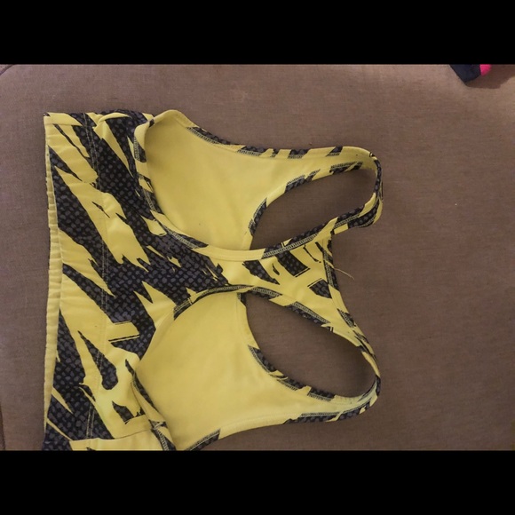 Yellow Razorback Sports Bra - Picture 2 of 2
